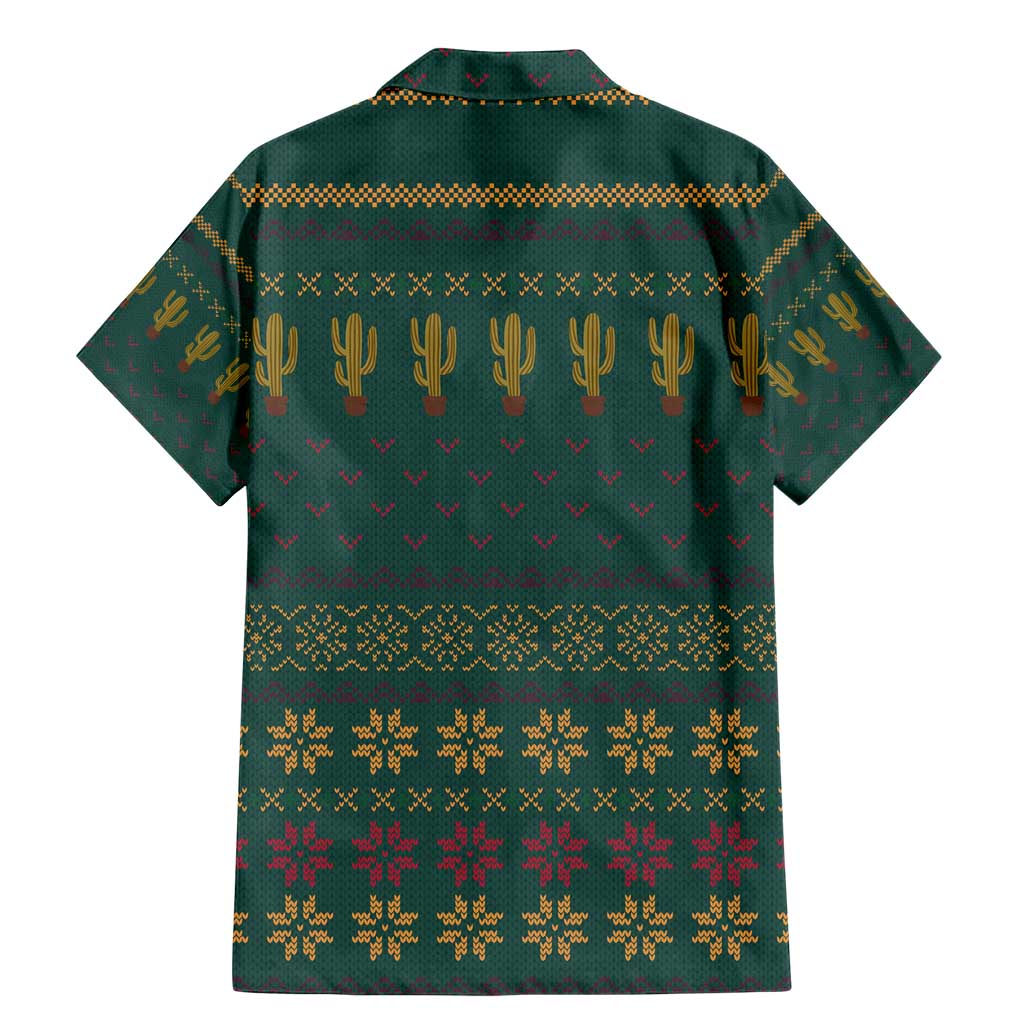 Cactus Christmas Family Matching Mermaid Dress and Hawaiian Shirt Xmas Holiday Patterns - Wonder Print Shop