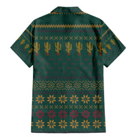 Cactus Christmas Family Matching Mermaid Dress and Hawaiian Shirt Xmas Holiday Patterns - Wonder Print Shop