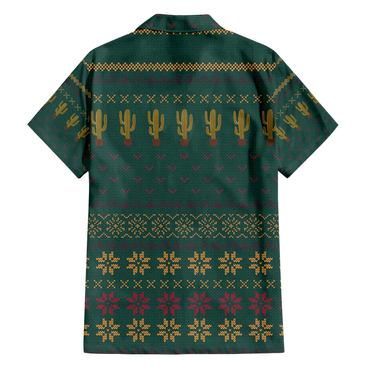 Cactus Christmas Family Matching Off The Shoulder Long Sleeve Dress and Hawaiian Shirt Xmas Holiday Patterns - Wonder Print Shop