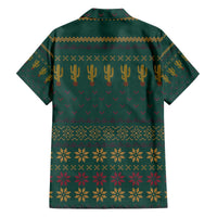 Cactus Christmas Family Matching Off The Shoulder Long Sleeve Dress and Hawaiian Shirt Xmas Holiday Patterns - Wonder Print Shop
