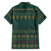 Cactus Christmas Family Matching Off Shoulder Maxi Dress and Hawaiian Shirt Xmas Holiday Patterns - Wonder Print Shop
