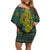 Cactus Christmas Family Matching Off Shoulder Short Dress and Hawaiian Shirt Xmas Holiday Patterns - Wonder Print Shop