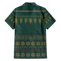 Cactus Christmas Family Matching Short Sleeve Bodycon Dress and Hawaiian Shirt Xmas Holiday Patterns - Wonder Print Shop