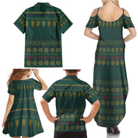 Cactus Christmas Family Matching Summer Maxi Dress and Hawaiian Shirt Xmas Holiday Patterns - Wonder Print Shop