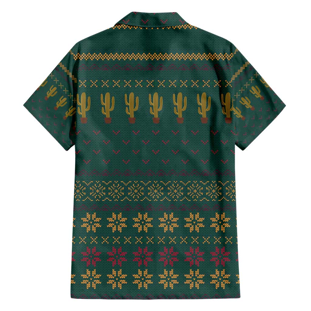 Cactus Christmas Family Matching Summer Maxi Dress and Hawaiian Shirt Xmas Holiday Patterns - Wonder Print Shop