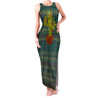 Cactus Christmas Family Matching Tank Maxi Dress and Hawaiian Shirt Xmas Holiday Patterns - Wonder Print Shop