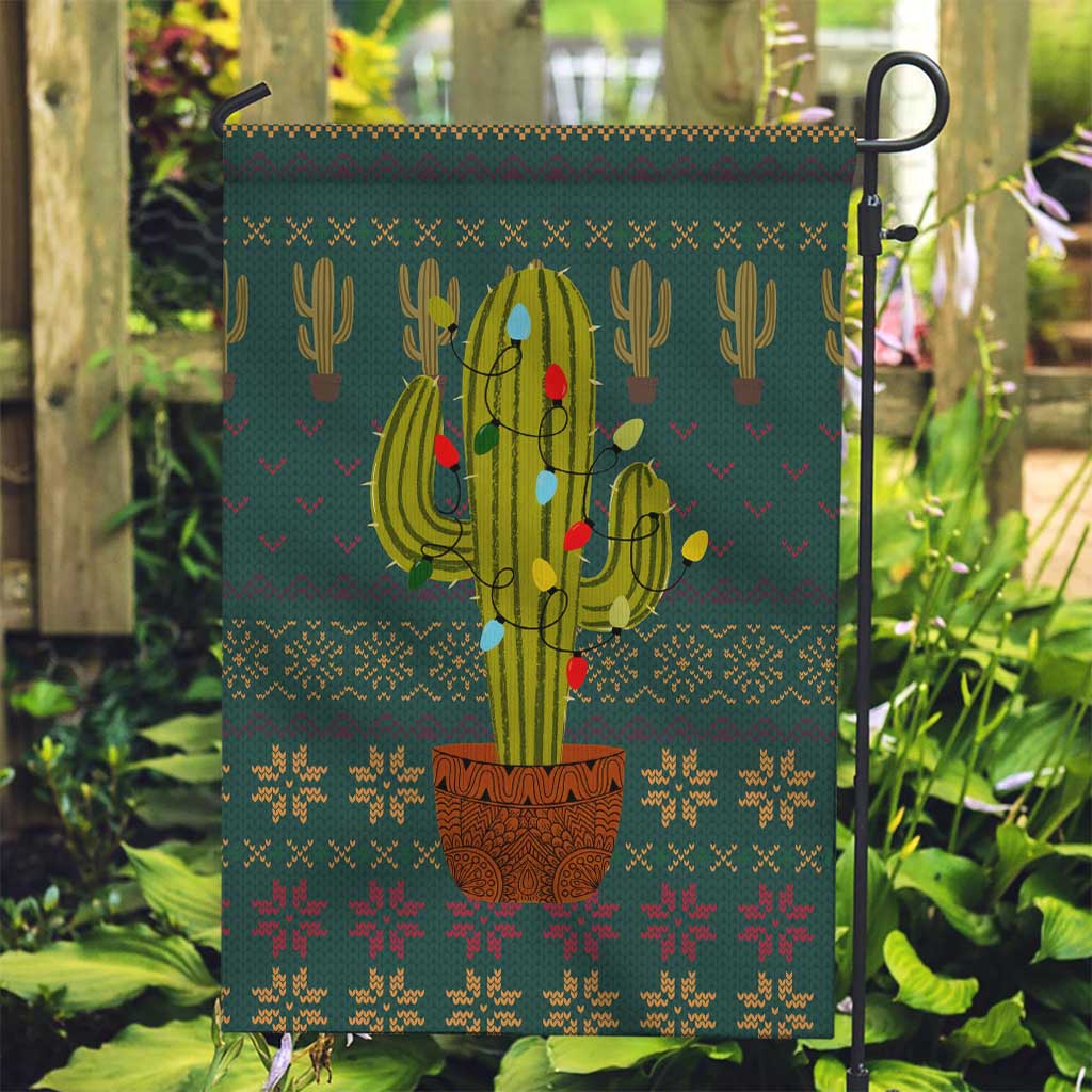 Cactus Christmas Garden Flag Xmas Holiday Patterns - Wonder Print Shop