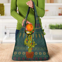 Cactus Christmas Grocery Bag Xmas Holiday Patterns - Wonder Print Shop