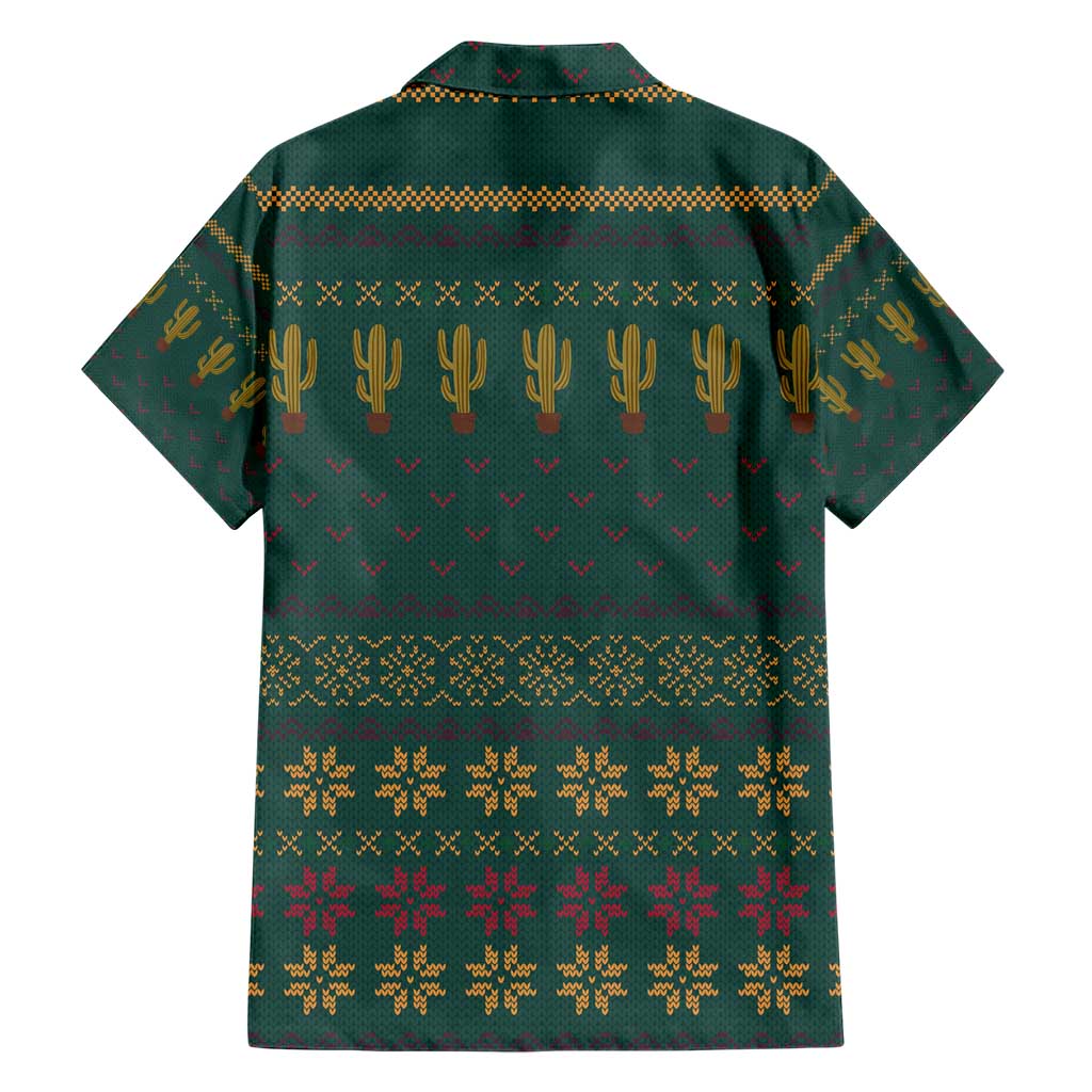 Cactus Christmas Hawaiian Shirt Xmas Holiday Patterns - Wonder Print Shop