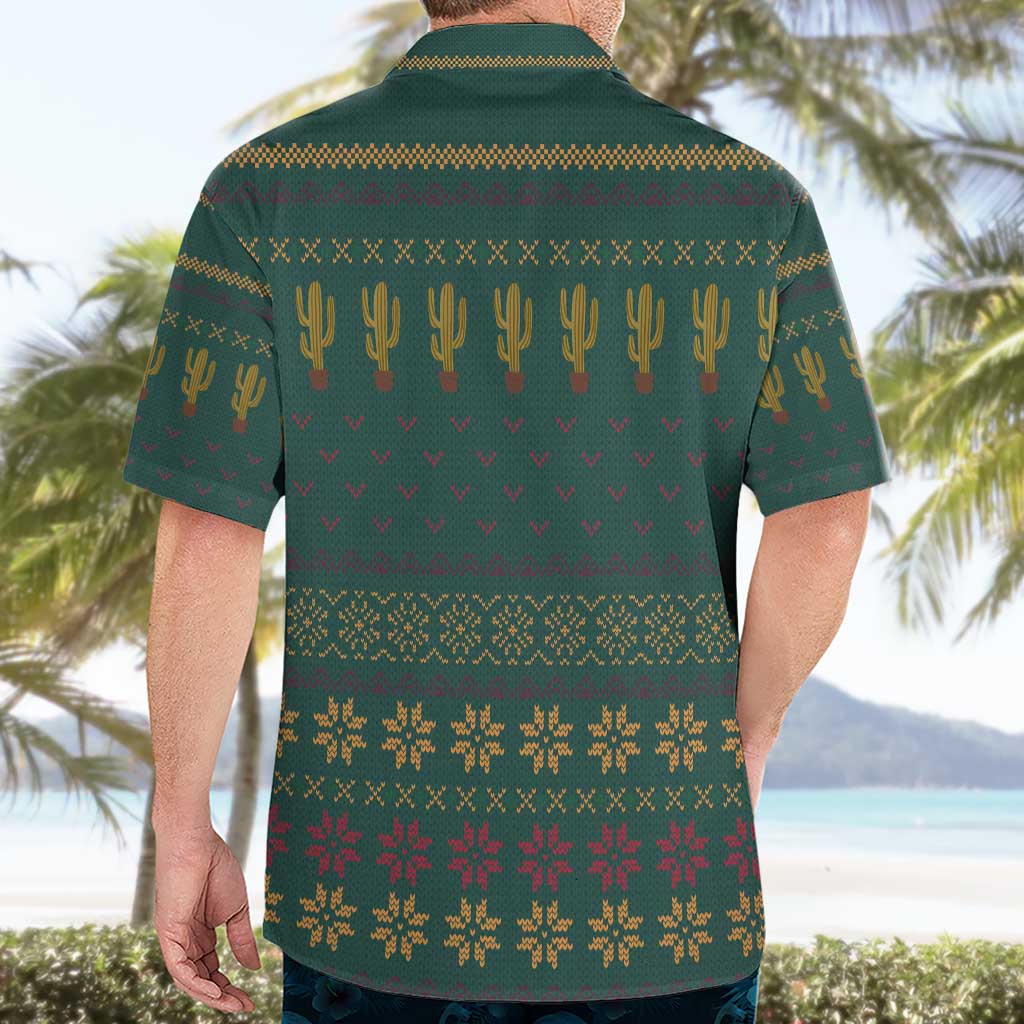 Cactus Christmas Hawaiian Shirt Xmas Holiday Patterns - Wonder Print Shop