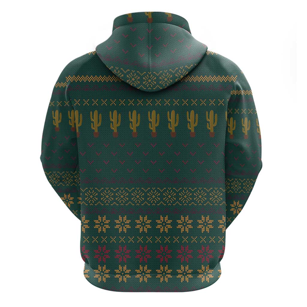 Cactus Christmas Hoodie Xmas Holiday Patterns - Wonder Print Shop