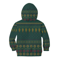Cactus Christmas Kid Hoodie Xmas Holiday Patterns - Wonder Print Shop