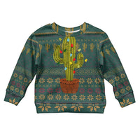 Cactus Christmas Kid Ugly Christmas Sweater Xmas Holiday Patterns - Wonder Print Shop