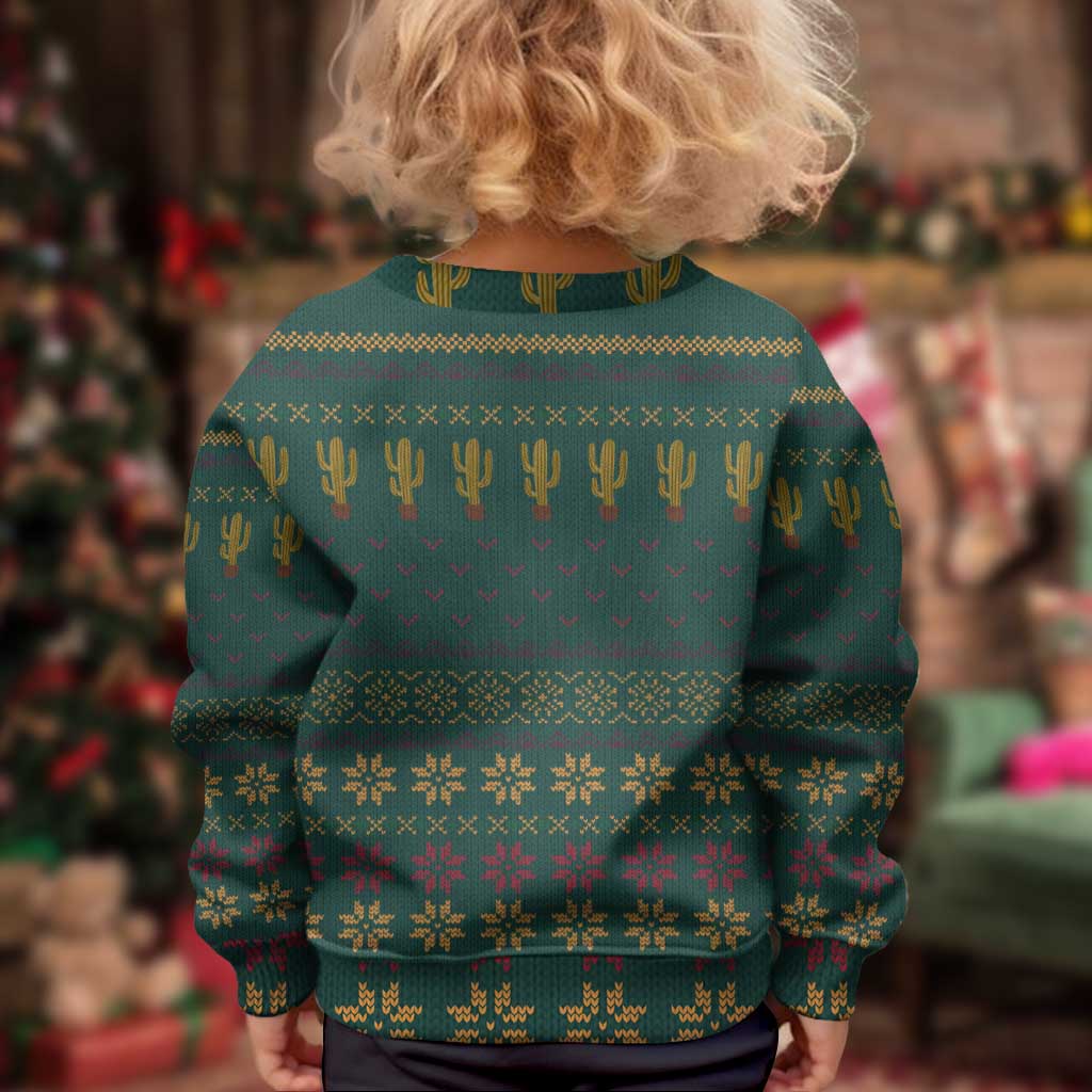 Cactus Christmas Kid Ugly Christmas Sweater Xmas Holiday Patterns - Wonder Print Shop