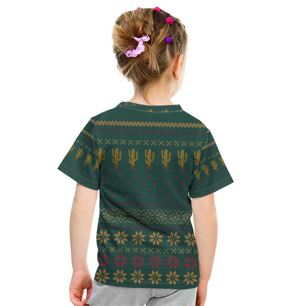 Cactus Christmas Kid T Shirt Xmas Holiday Patterns - Wonder Print Shop
