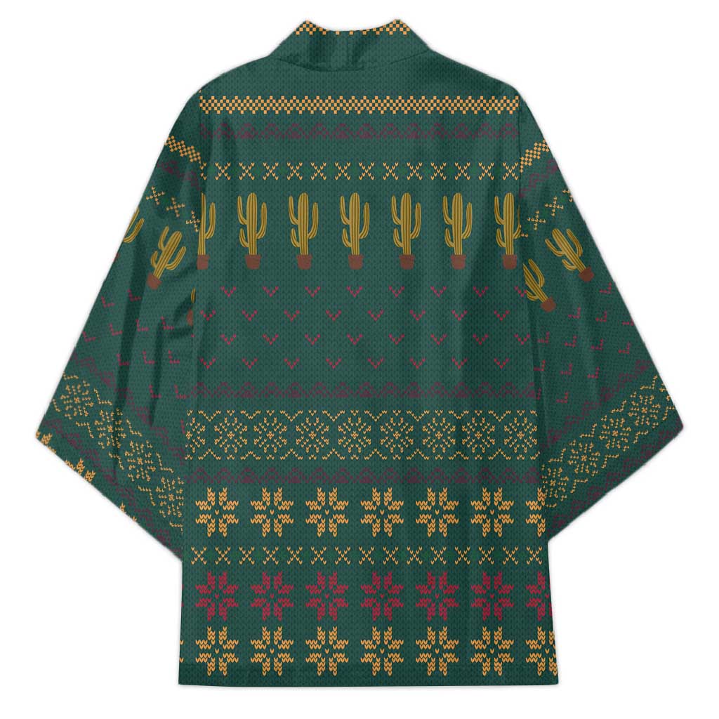 Cactus Christmas Kimono Xmas Holiday Patterns - Wonder Print Shop