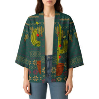 Cactus Christmas Kimono Xmas Holiday Patterns - Wonder Print Shop