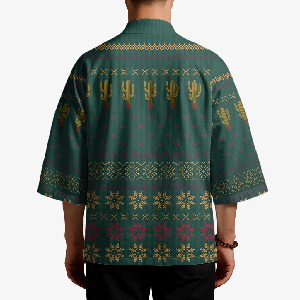Cactus Christmas Kimono Xmas Holiday Patterns - Wonder Print Shop