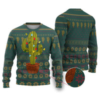 Cactus Christmas Ugly Christmas Sweater Xmas Holiday Patterns - Wonder Print Shop
