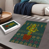 Cactus Christmas Puzzle Xmas Holiday Patterns - Wonder Print Shop