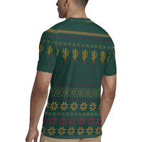 Cactus Christmas Rugby Jersey Xmas Holiday Patterns - Wonder Print Shop