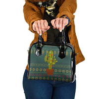 Cactus Christmas Shoulder Handbag Xmas Holiday Patterns - Wonder Print Shop