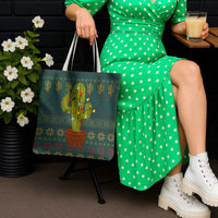 Cactus Christmas Tote Bag Xmas Holiday Patterns - Wonder Print Shop