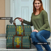 Cactus Christmas Travel Bag Xmas Holiday Patterns - Wonder Print Shop
