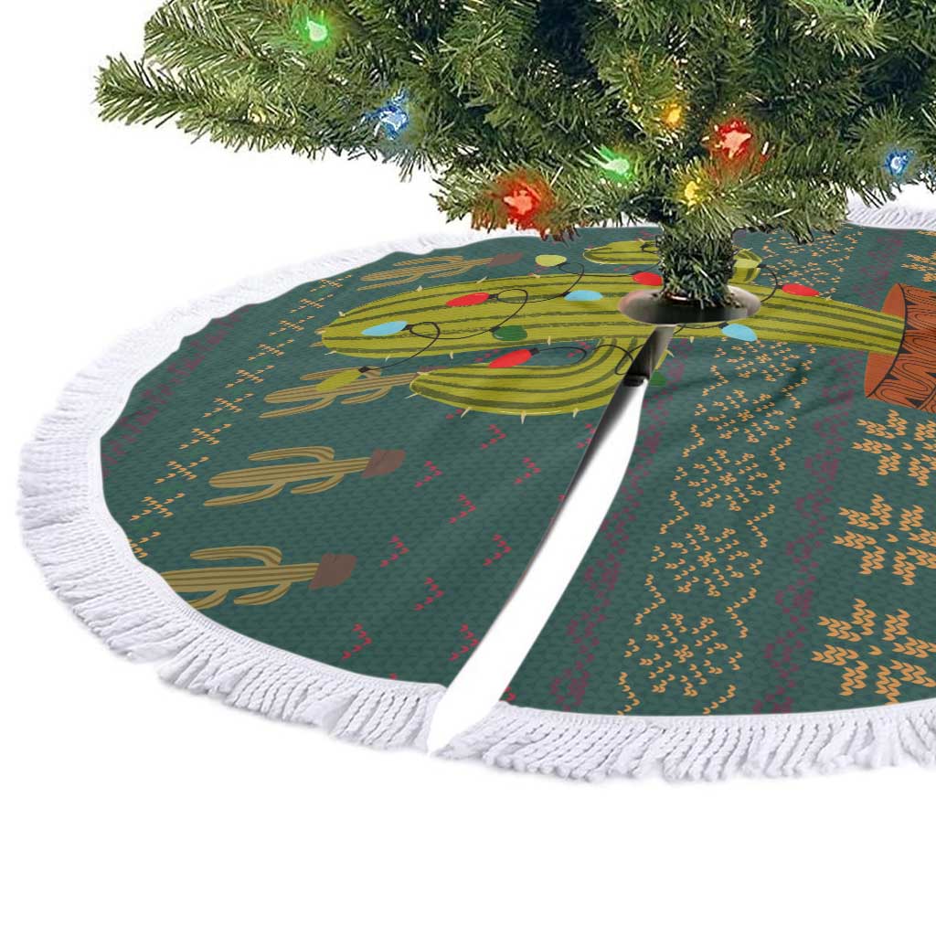 Cactus Christmas Tree Skirt Xmas Holiday Patterns - Wonder Print Shop