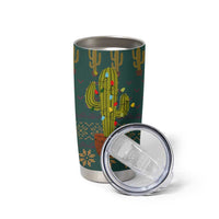 Cactus Christmas Tumbler Cup Xmas Holiday Patterns - Wonder Print Shop