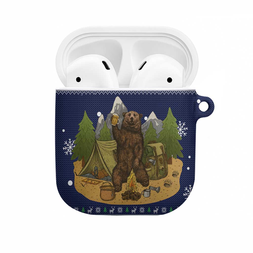 Camping I Hate People Christmas AirPods Case Xmas Holiday Patterns - Wonder Print Shop