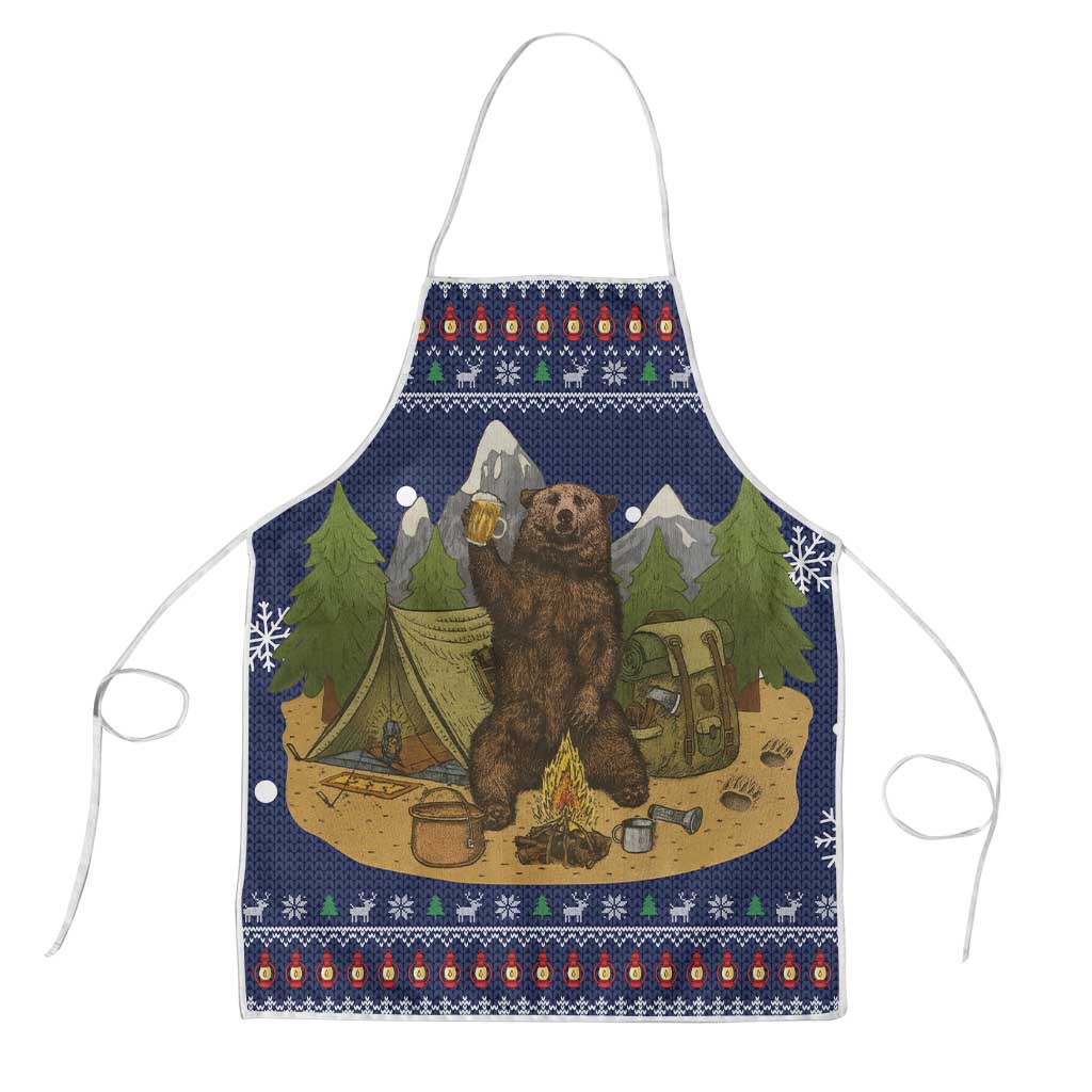 Camping I Hate People Christmas Apron Xmas Holiday Patterns - Wonder Print Shop