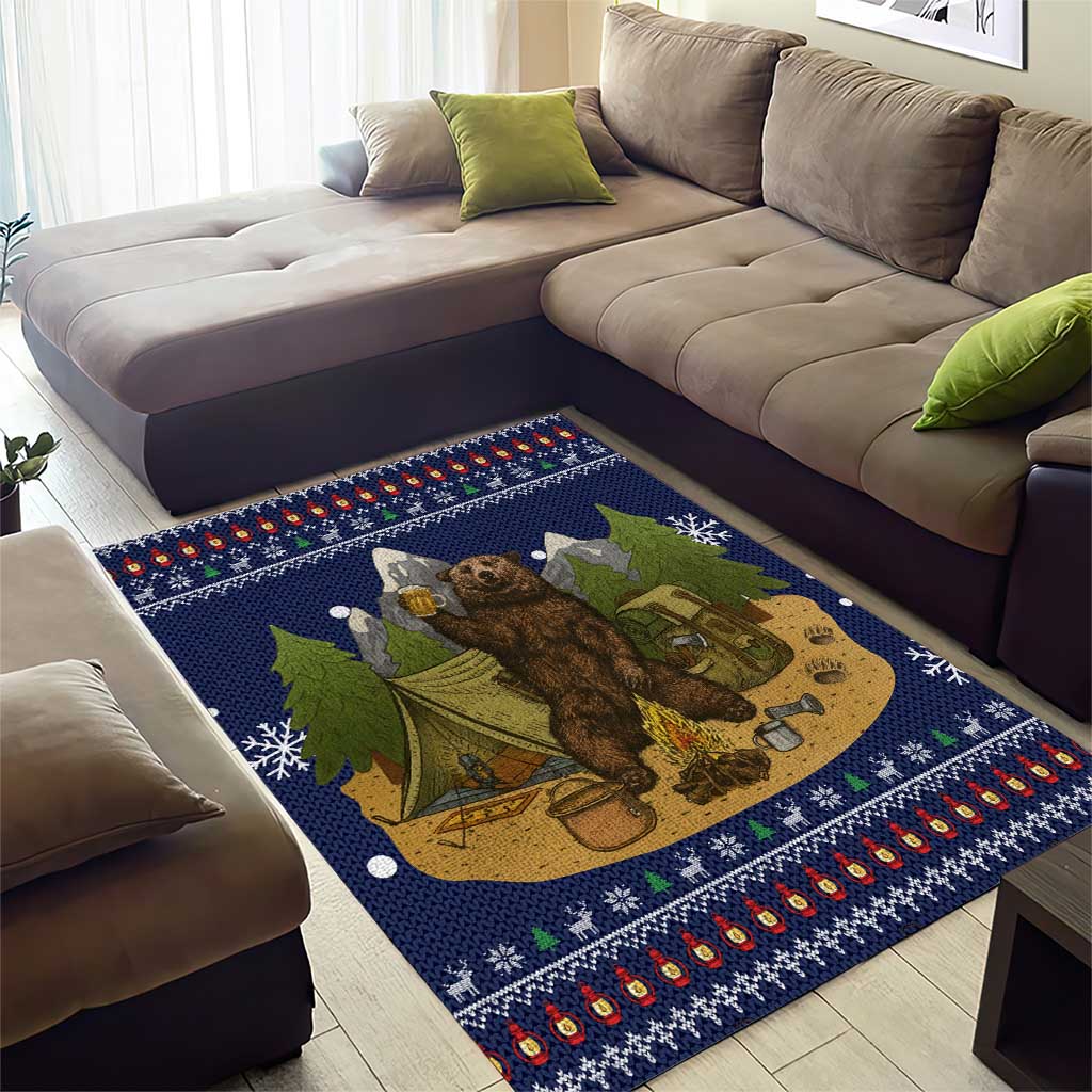 Camping I Hate People Christmas Area Rug Xmas Holiday Patterns - Wonder Print Shop