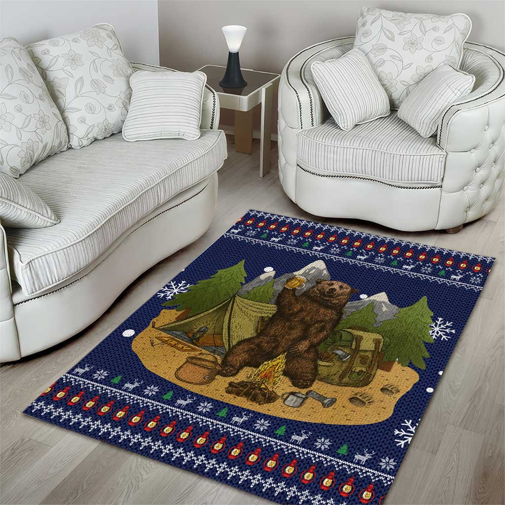 Camping I Hate People Christmas Area Rug Xmas Holiday Patterns - Wonder Print Shop