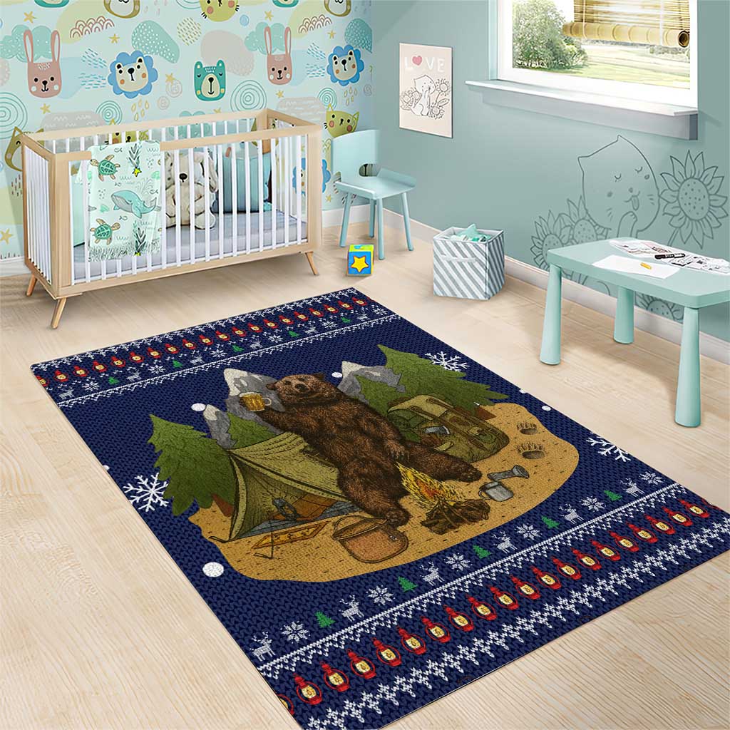 Camping I Hate People Christmas Area Rug Xmas Holiday Patterns - Wonder Print Shop