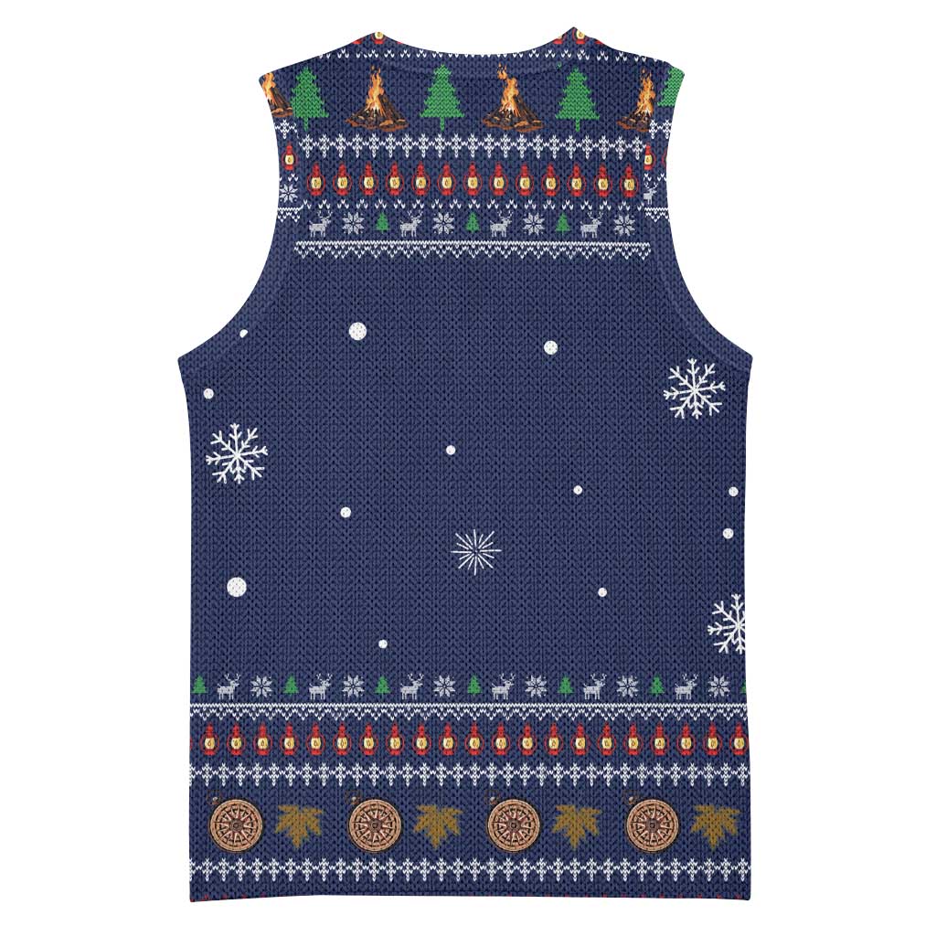 Camping I Hate People Christmas Basketball Jersey Xmas Holiday Patterns - Wonder Print Shop