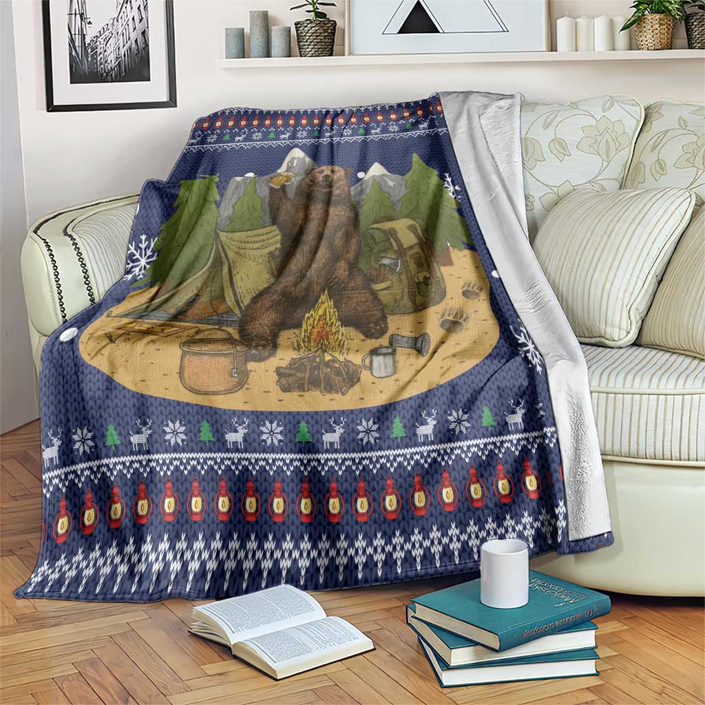 Camping I Hate People Christmas Blanket Xmas Holiday Patterns - Wonder Print Shop