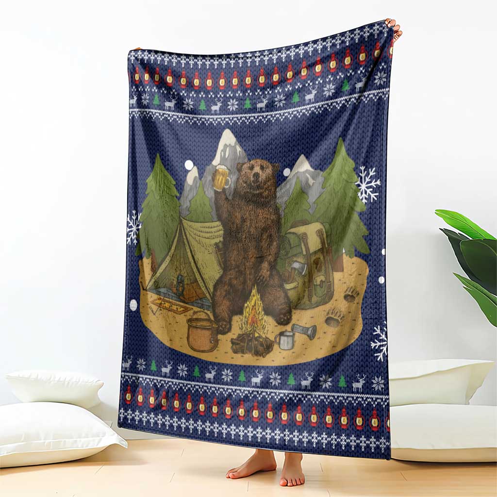 Camping I Hate People Christmas Blanket Xmas Holiday Patterns - Wonder Print Shop