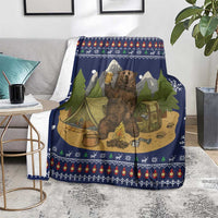 Camping I Hate People Christmas Blanket Xmas Holiday Patterns - Wonder Print Shop