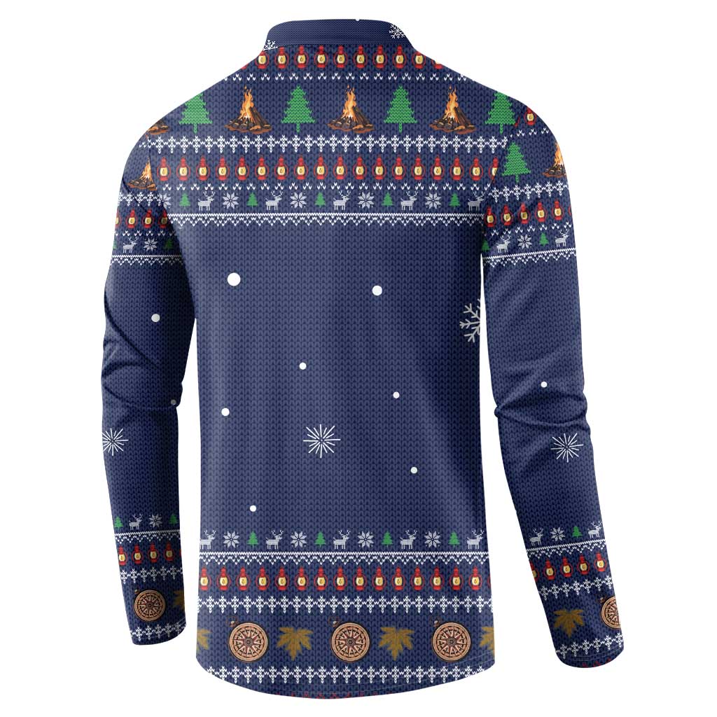Camping I Hate People Christmas Button Sweatshirt Xmas Holiday Patterns - Wonder Print Shop