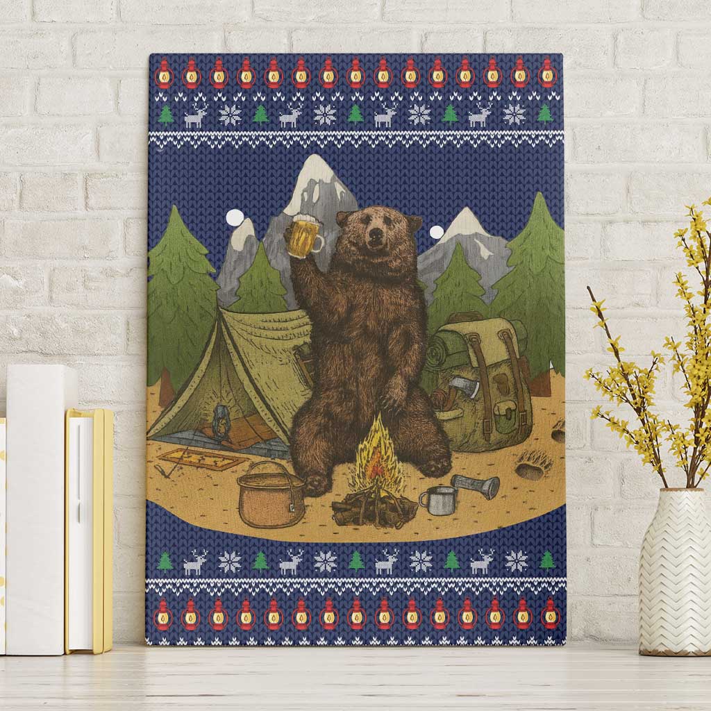 Camping I Hate People Christmas Canvas Wall Art Xmas Holiday Patterns - Wonder Print Shop