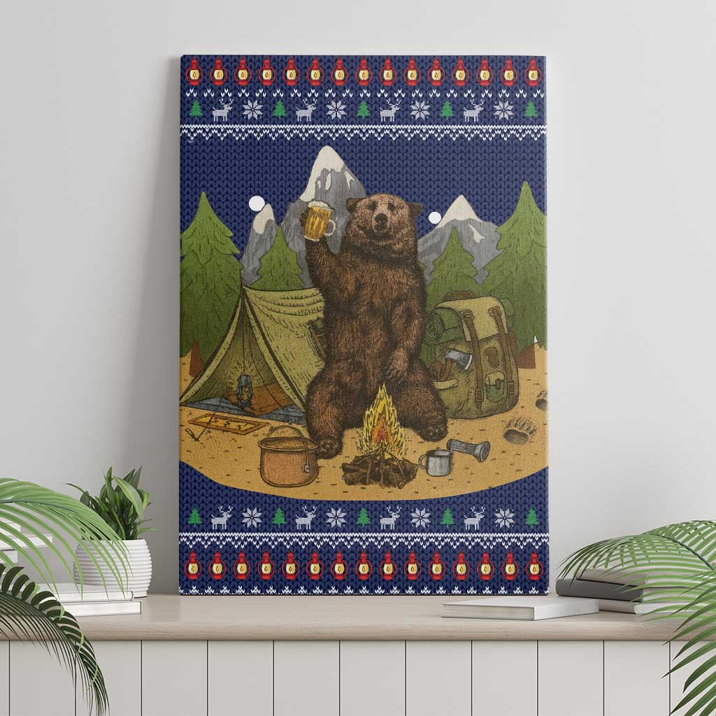 Camping I Hate People Christmas Canvas Wall Art Xmas Holiday Patterns - Wonder Print Shop
