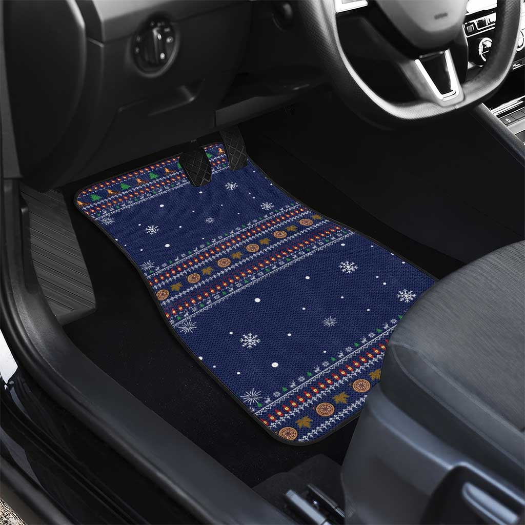 Camping I Hate People Christmas Car Mats Xmas Holiday Patterns - Wonder Print Shop