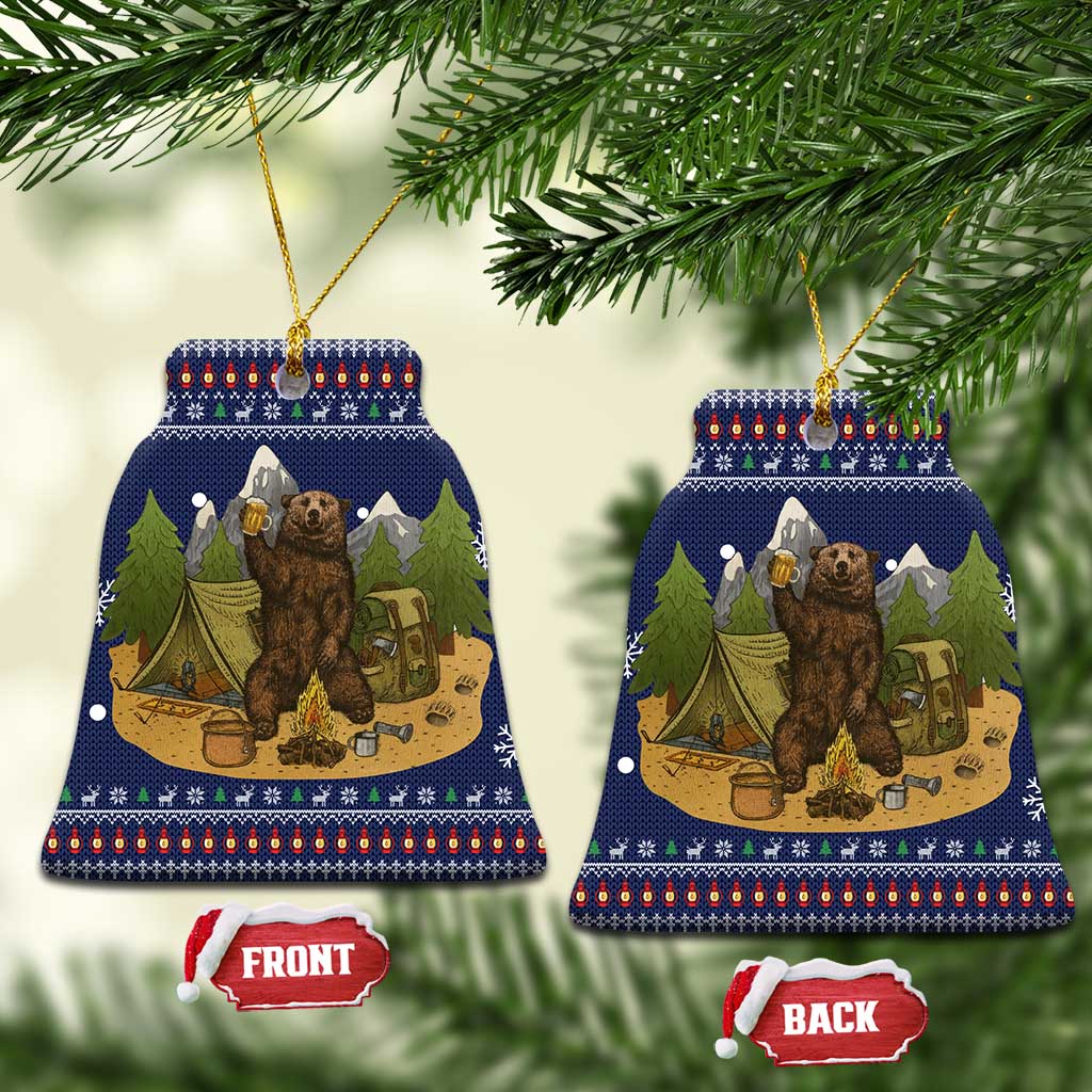 Camping I Hate People Christmas Ceramic Ornament Xmas Holiday Patterns - Wonder Print Shop