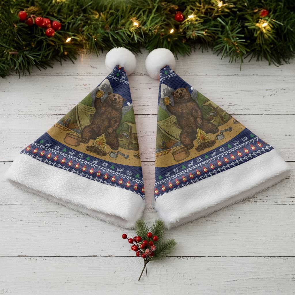 Camping I Hate People Christmas Santa Hat Xmas Holiday Patterns - Wonder Print Shop