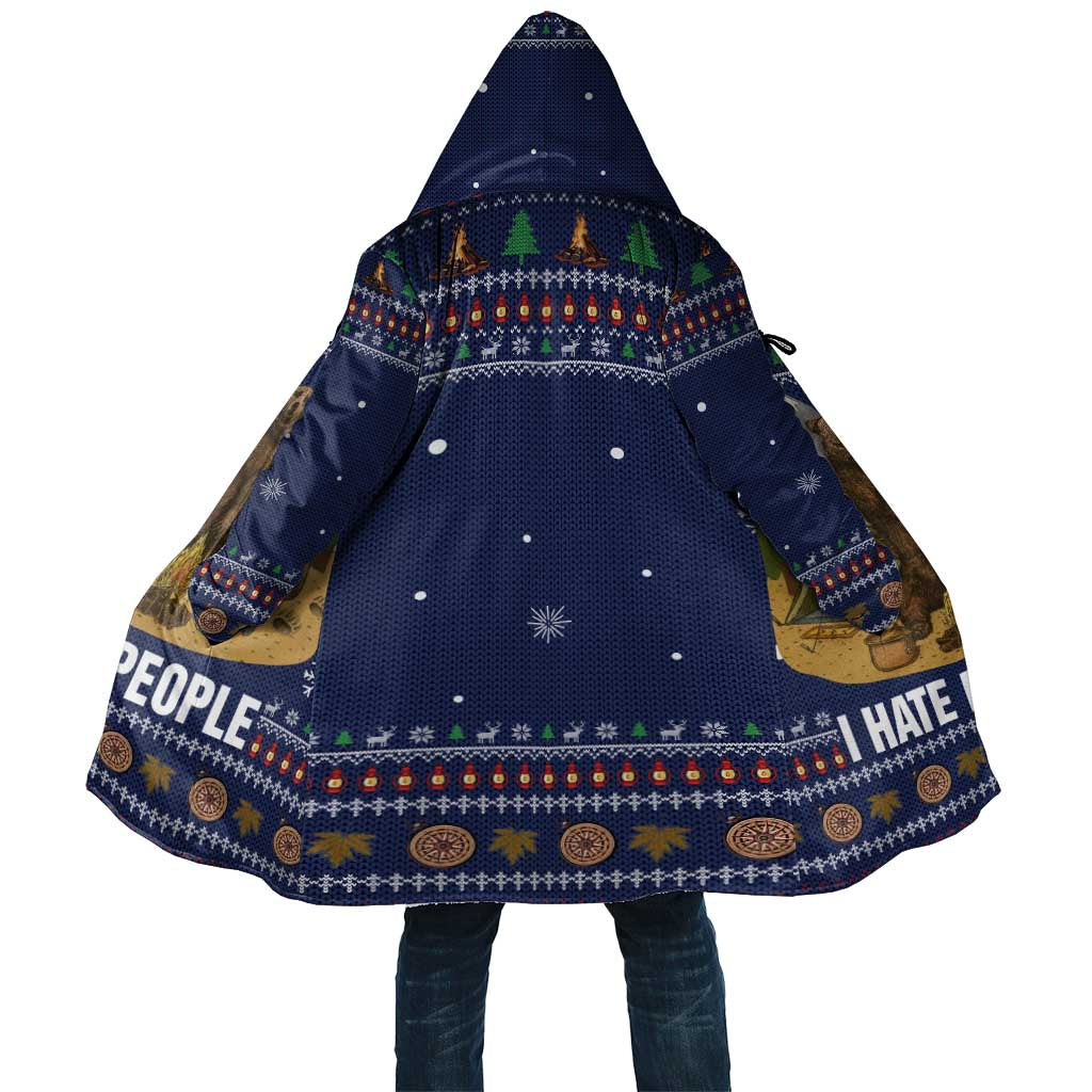 Camping I Hate People Christmas Cloak Xmas Holiday Patterns - Wonder Print Shop