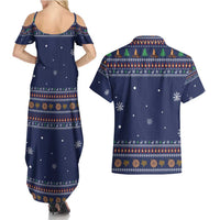 Camping I Hate People Christmas Couples Matching Summer Maxi Dress and Hawaiian Shirt Xmas Holiday Patterns - Wonder Print Shop