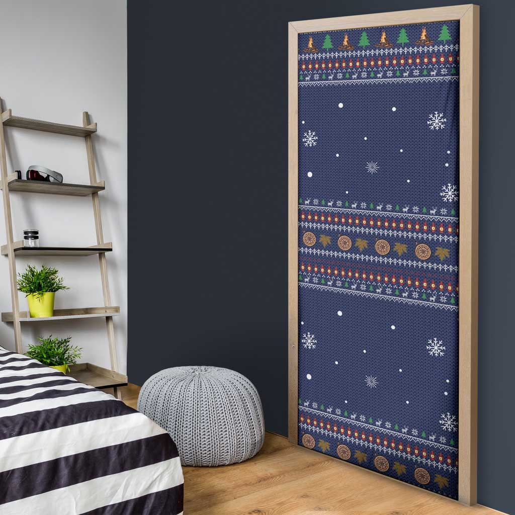 Camping I Hate People Christmas Door Cover Xmas Holiday Patterns - Wonder Print Shop