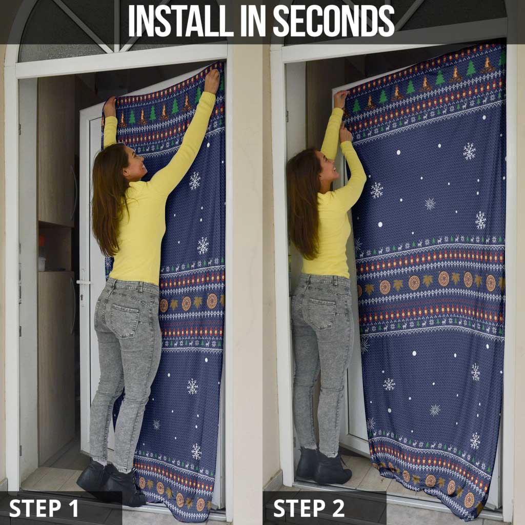 Camping I Hate People Christmas Door Cover Xmas Holiday Patterns - Wonder Print Shop