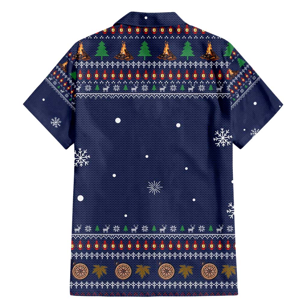 Camping I Hate People Christmas Family Matching Long Sleeve Bodycon Dress and Hawaiian Shirt Xmas Holiday Patterns - Wonder Print Shop